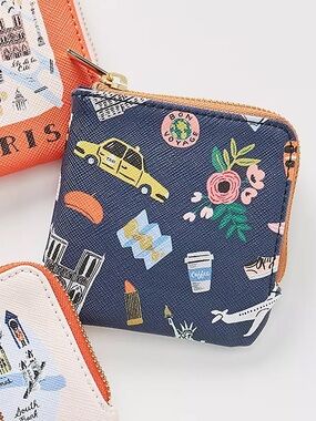 Anthropologie Travel Icons Coin Pouch